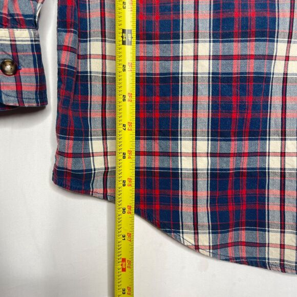 Vtg Abercrombie & Fitch Long Sleeve Button Plaid Classic Preppy Outdoor Oversize - Picture 8 of 8